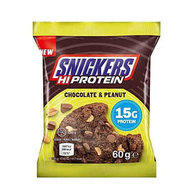 Печенье Snickers Chocolate & Peanut с протеином 60гр