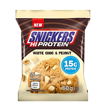 Печенье Snickers White Choc & Peanut с протеином 60гр