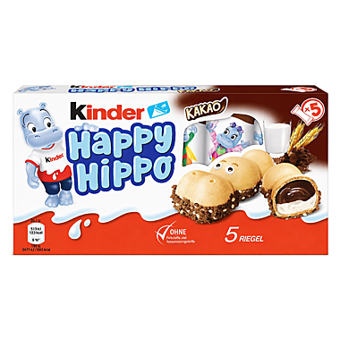 Печенье Ferrero Kinder Happy Hippo Cocoa Cream Biscuit (Бегемотики) 103гр