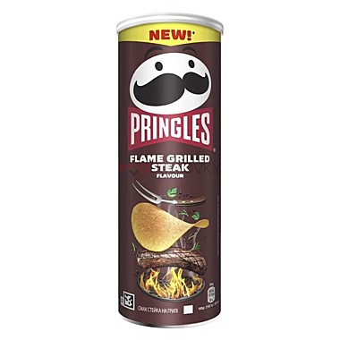 Чипсы Pringles Flame Grilled Steak Стейк на гриле 165гр