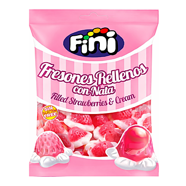 Мармелад Fini Клубника со сливками с начинкой 85 гр