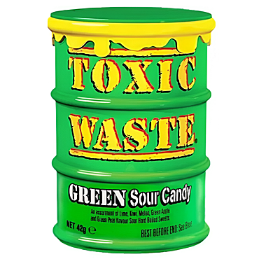 Леденцы Toxic Waste Green 42гр