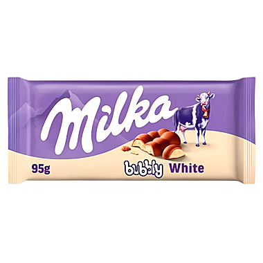 Шок. плитка Milka Bubbly White Chocolate Вайт Бабл 95гр
